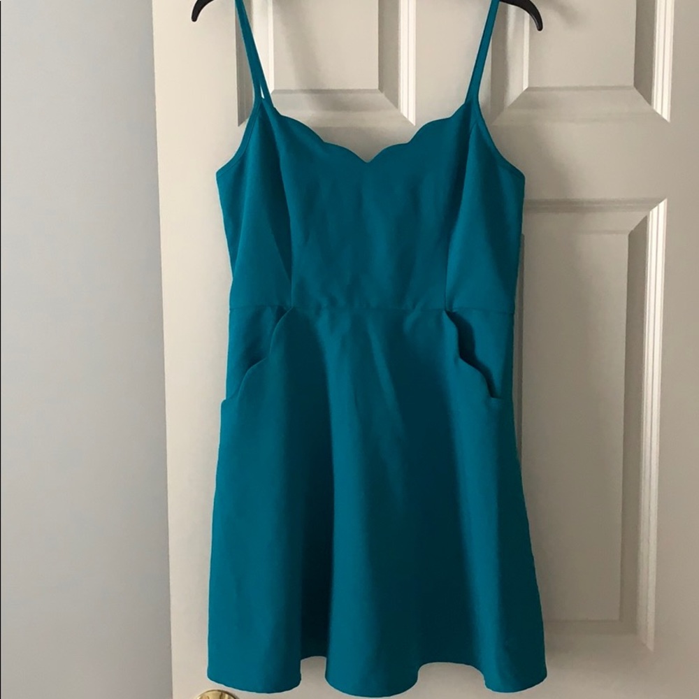 BNWT Turquoise mini dress